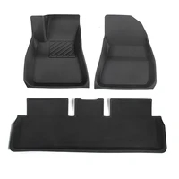 car floor mat lhd full surrounded special foot pad waterproof non slip tpe xpe modified for tesla model 3