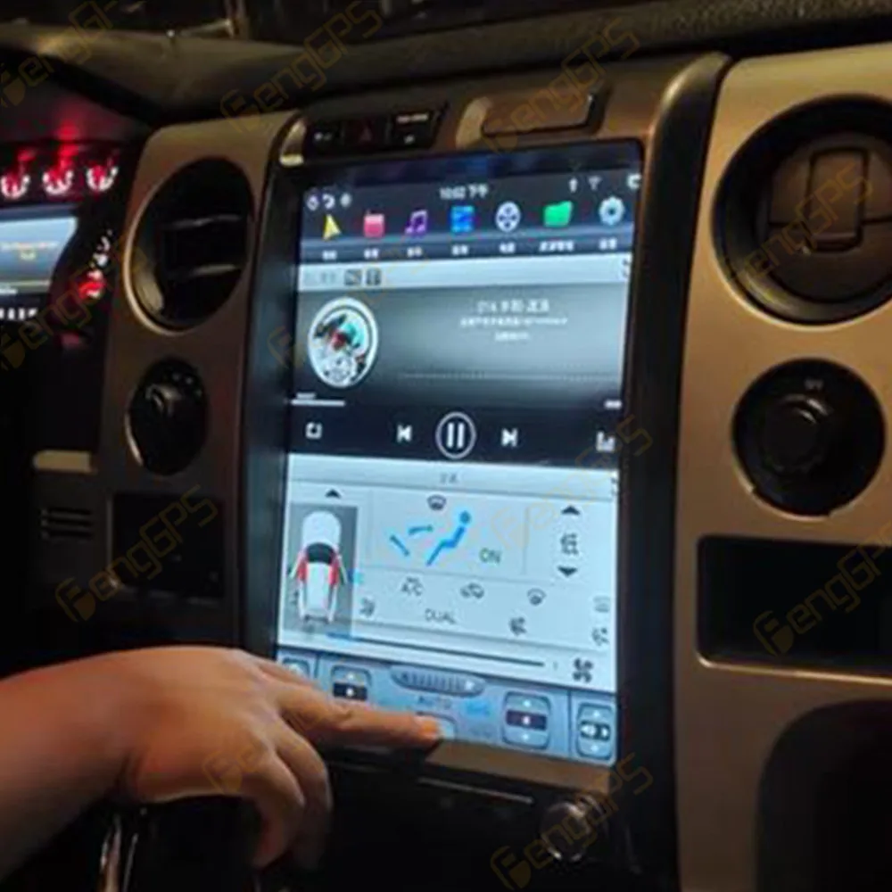 Вертикальный экран в стиле Tesla для Ford Raptor F150 8 1-2009 13 дюймов Android 2014 автомагнитола
