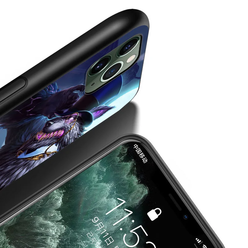 

Blitz wolf For Apple iPhone 12 11 XS Pro Max Mini XR X 8 7 6 6S Plus 5 SE 2020 Black Cover Phone Case