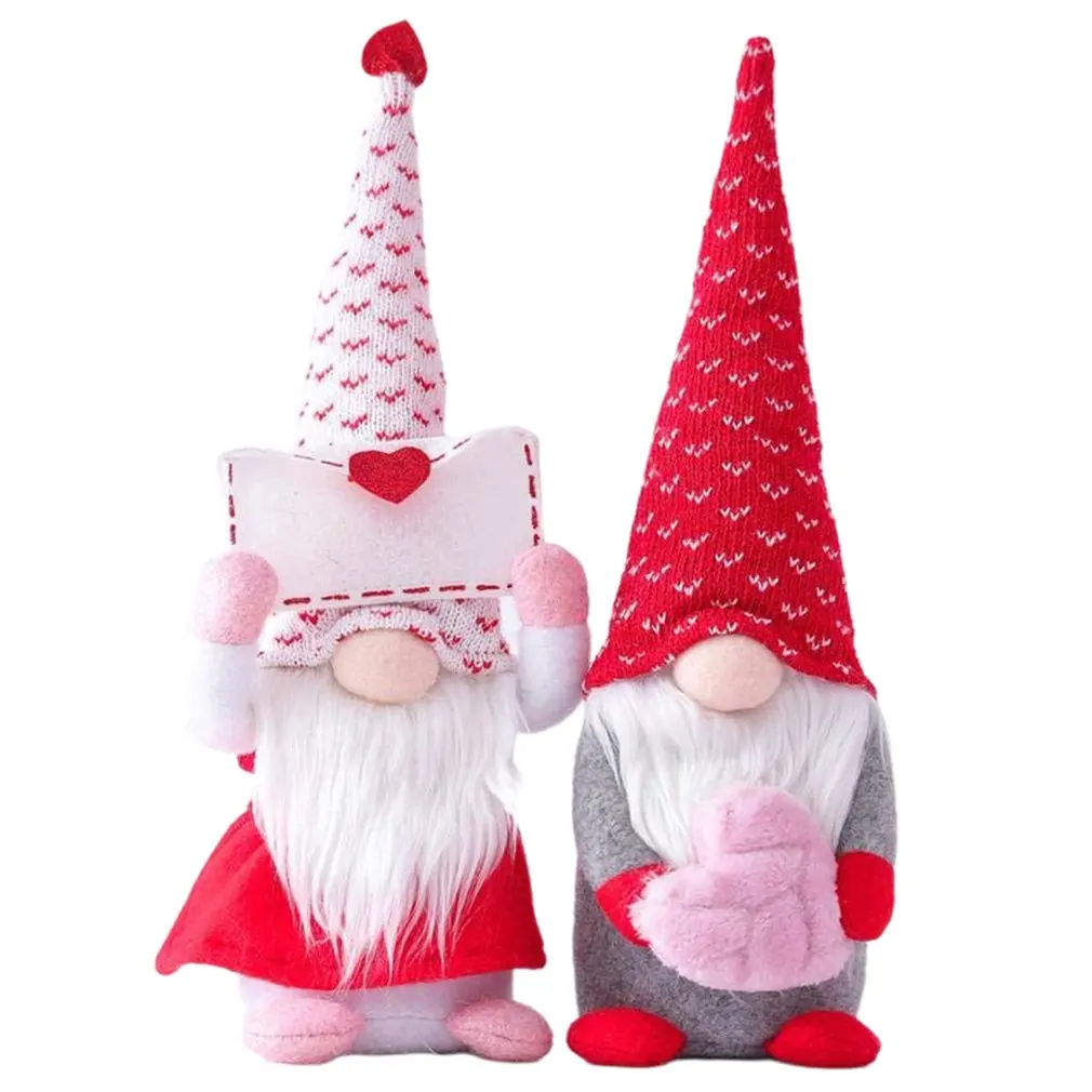 

1Set Valentine's Day Gnome Plush Doll Decorations for Valentine's Day Table Ornament Valentine's Present for Her/Him ловец снов