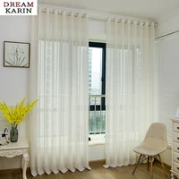 solid linen striped tulle voile curtains for living room bedroom japanese curtains for window curtains sheer voile blinds drapes