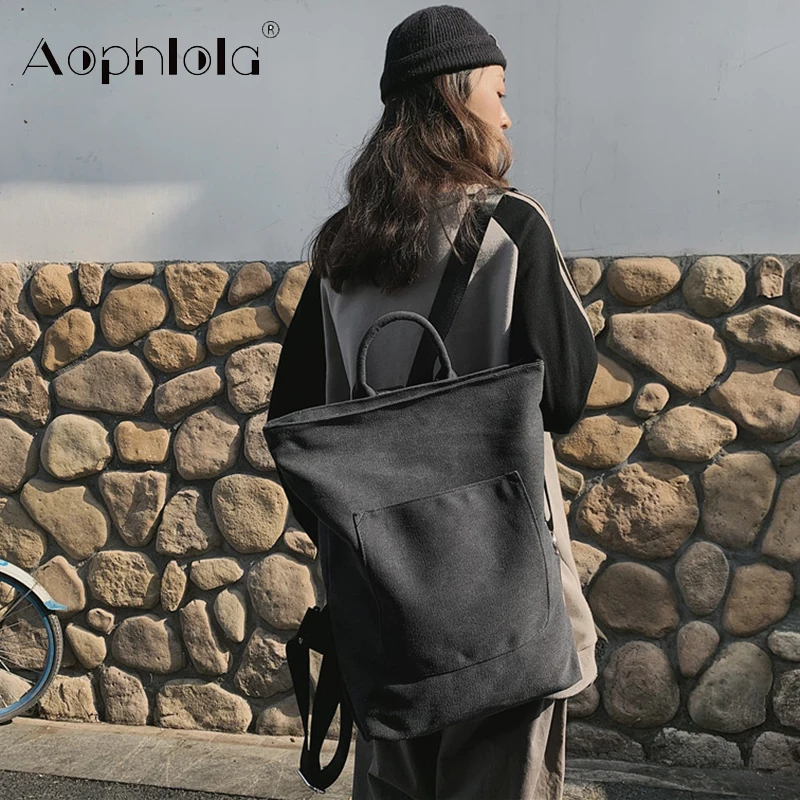 2020 Vintage Canvas Backpack Fashion Woman Travel Backpacks Female School Bag for Teenage Girl Student Book Mochilas Satchel | Багаж и