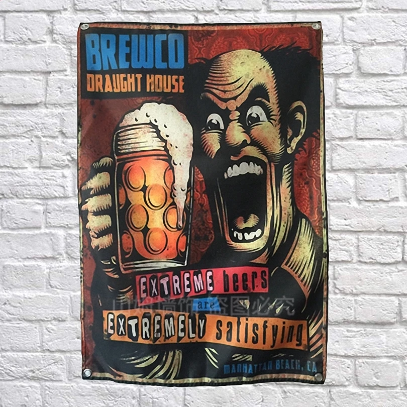 Постер пива BREWCD для дома Настенный декор на тему бара кафе гостиницы висячая