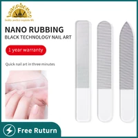innerhouse professional nano glass nail file transparent polishing grinding fingernail art washable manicure make nails brighten