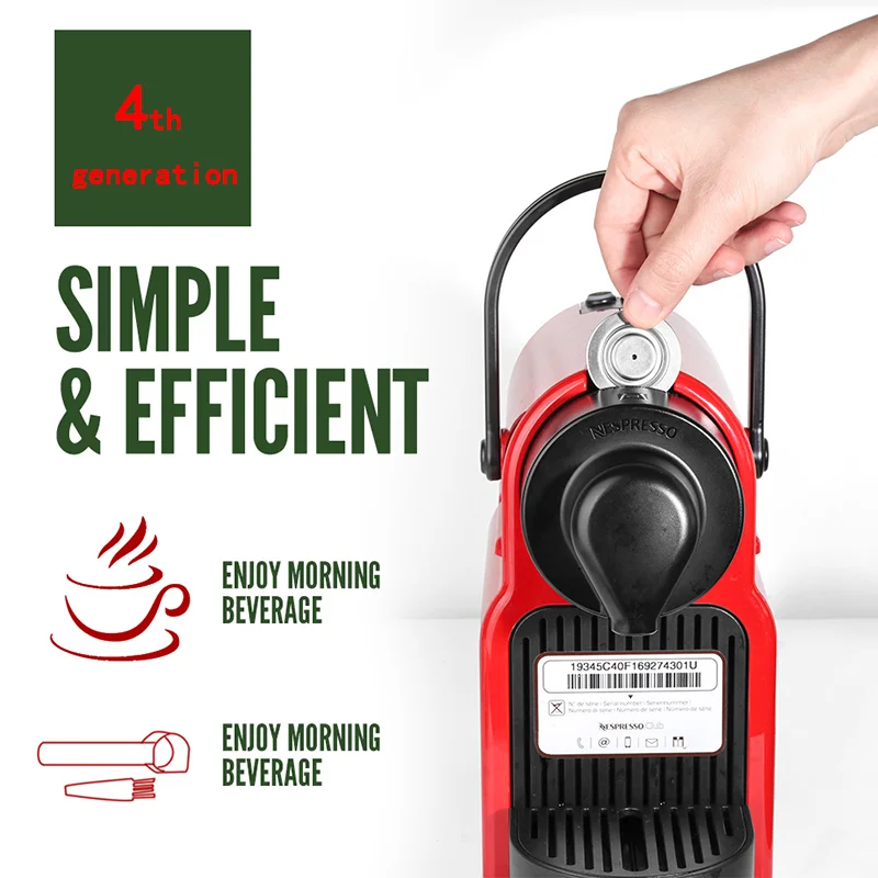 

Hot-selling iCafilas New Upgraded Reusable Inox Coffee Capsule For Nespresso Stainless Steel Coffee Filters Espresso Crema Maker
