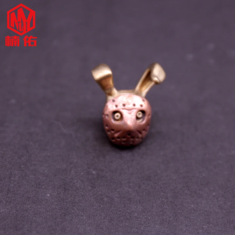 

1PC EDC Paracord Beads Rabbit Head Retro Brass Copper Lanyard Pendants Knife Beads Umbrella Rope Cord Necklace Bracelet Beads
