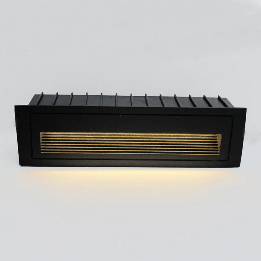 

4W Outdoor LED Step Light Pathway Deck Underground Footlight Waterproof Embedded Corner Wall Lamp Stair Light