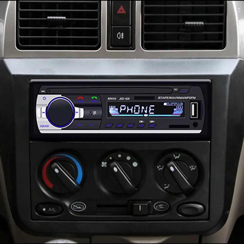 Автомобильный MP3 плеер Studyset стерео система с Bluetooth 4x60 Вт 12 В Вход Aux Типоразмер 1