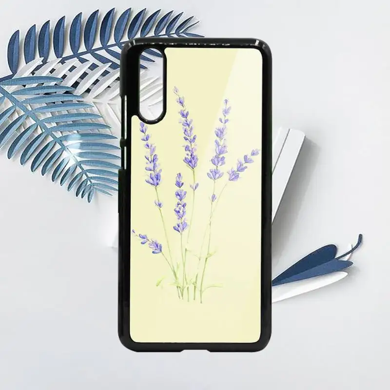 

Watercolor flower Dandelion Lotus Lavender Phone Case PC For Samsung galaxy S note 8 9 20 10 e lite2019 plus pro ultra