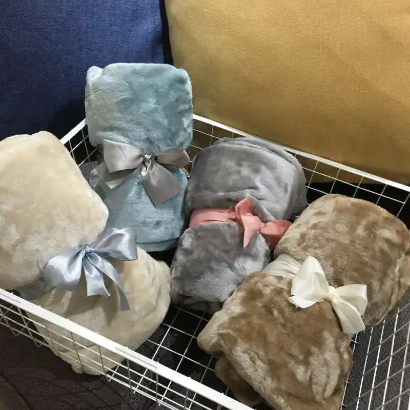 Одно фланелевое одеяло чистый кондиционер колено для ног детское портативное