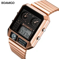 boamigo top brand luxury sports watch man fashion digital analog led watches new year gift relogio masculino