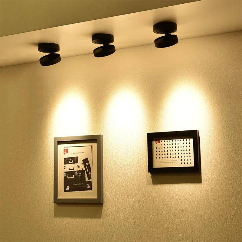 Поверхностного монтажа ультра-тонкий светодиодный Трек Светильник 5 Вт 7 10