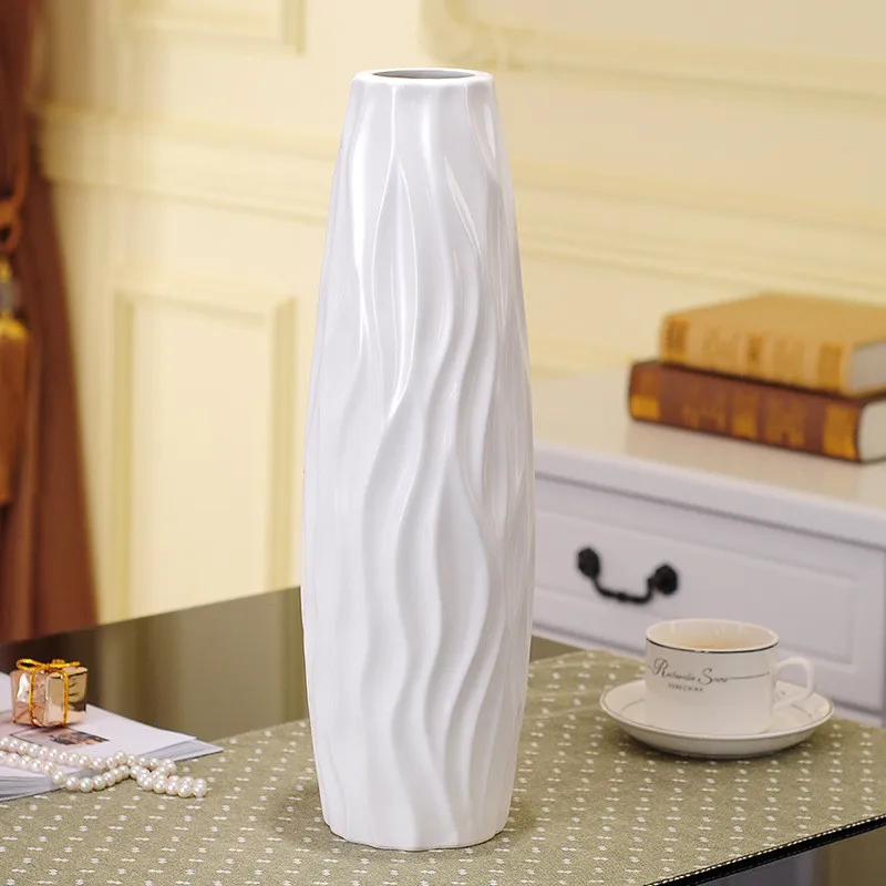 4 PCS Nordic Classic White Ceramic Vase Chinese Arts and Crafts Wedding Decor Porcelain Flower Home Furnishing Decoration | Дом и сад