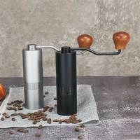 manual coffee grinder portable adjustable stainless steel coffee bean grinder for office home fast coffee grinding