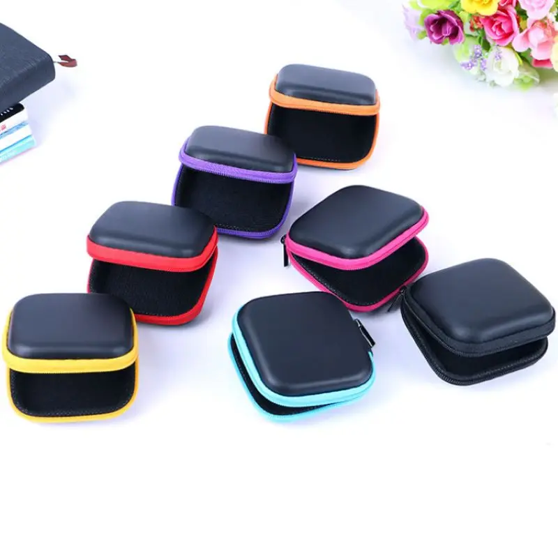 

7.5cm Party Eva Headset Bag Phone Cable Package Headphones Storage Box Electronics Packaging Bluetooth Headset Package