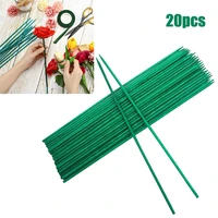 20pcs 40cm green plant support sticks canes for flowers garden support sticks canes for flowers garden