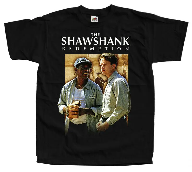 2019 Забавный постер фильма о выкуплении шали черная футболка унисекс|Мужские