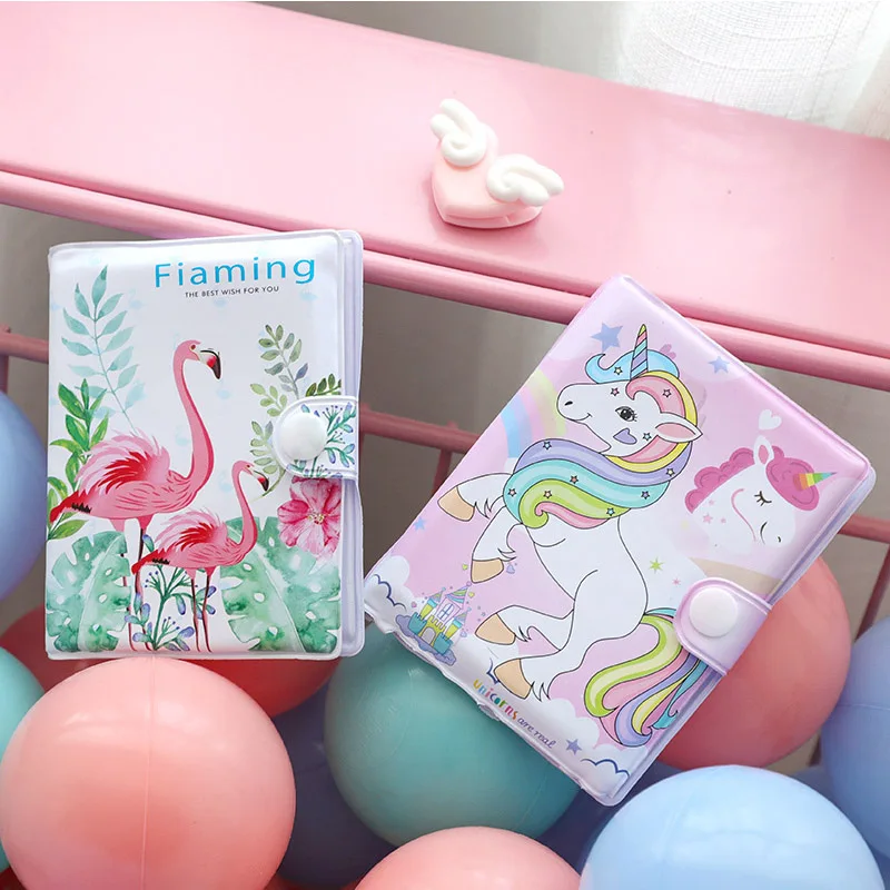 Мини Единорог блокнот с Фламинго с ручкой набор Kawaii животных медведи карманные блокноты для детей новые подарки студенческие канцелярские принадлежности