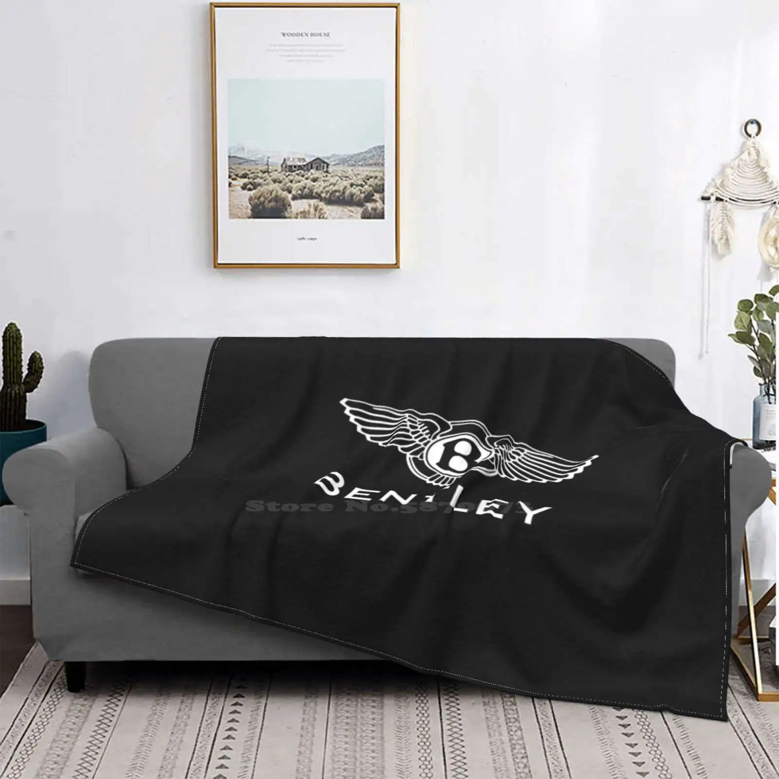 

Car Logo Hot Sale Printing High Qiality Flannel Blanket