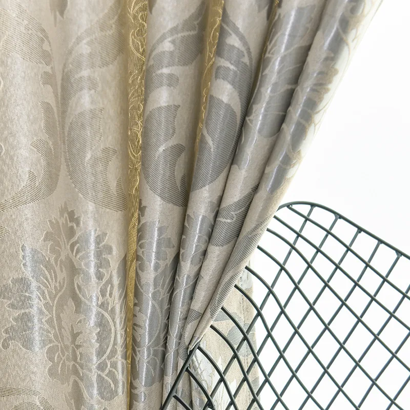 

AS New Classical Luxury Fashion European Jacquard Shading Home Decoration Customization Curtains for Living Dining Room Bedroom