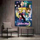 Сейлор Мун, рисунок на холсте, настенное искусство для гостиной, домашний декор, подарок для мальчика