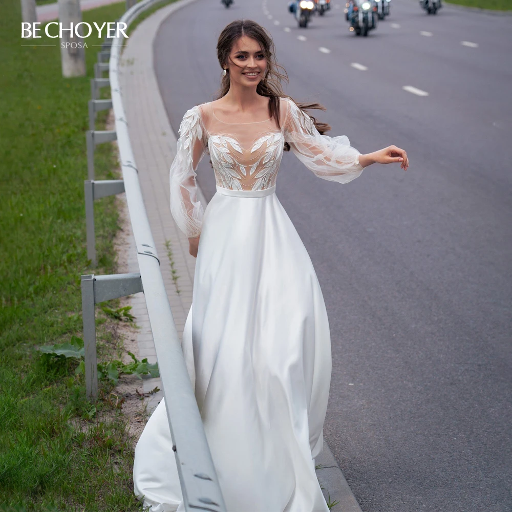 Свадебное платье из тюля с аппликацией в стиле бохо романтическое милое