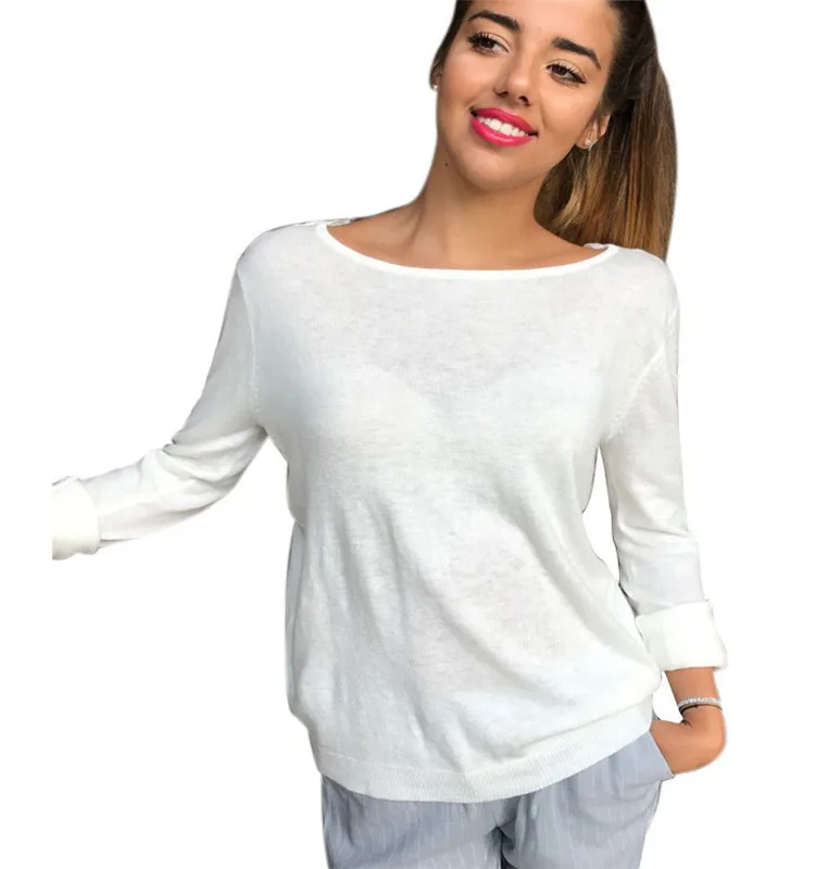 

T-Shirt Spring Summer Sexy Micro Perspective Women Long Sleeve Lace Stitching Backless t Shirt Thin Breathable Lace-Up Tee Shirt