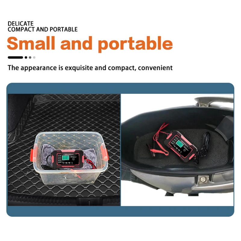 Интеллигентая (ый) Автомобиль Мотоцикл Батарея Зарядное устройство 12V 6A для Авто