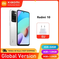 global version xiaomi redmi 10 new smartphone helio g88 mediatek octa core 50mp ai quad camera 90hz fhd display 5000mah battery