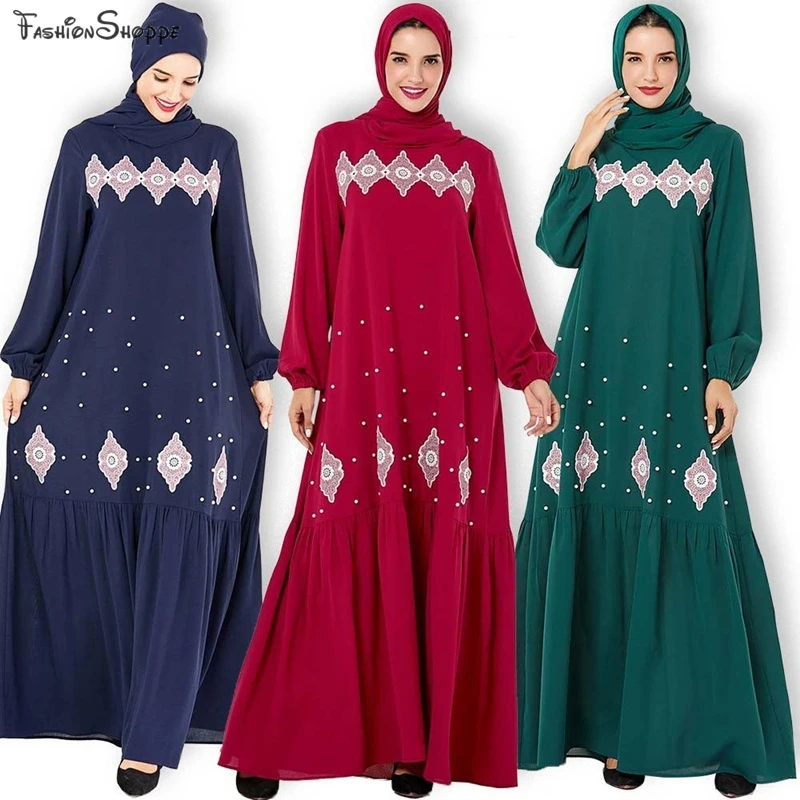 Платье-макси с длинным рукавом вышивкой | Тематическая одежда и униформа