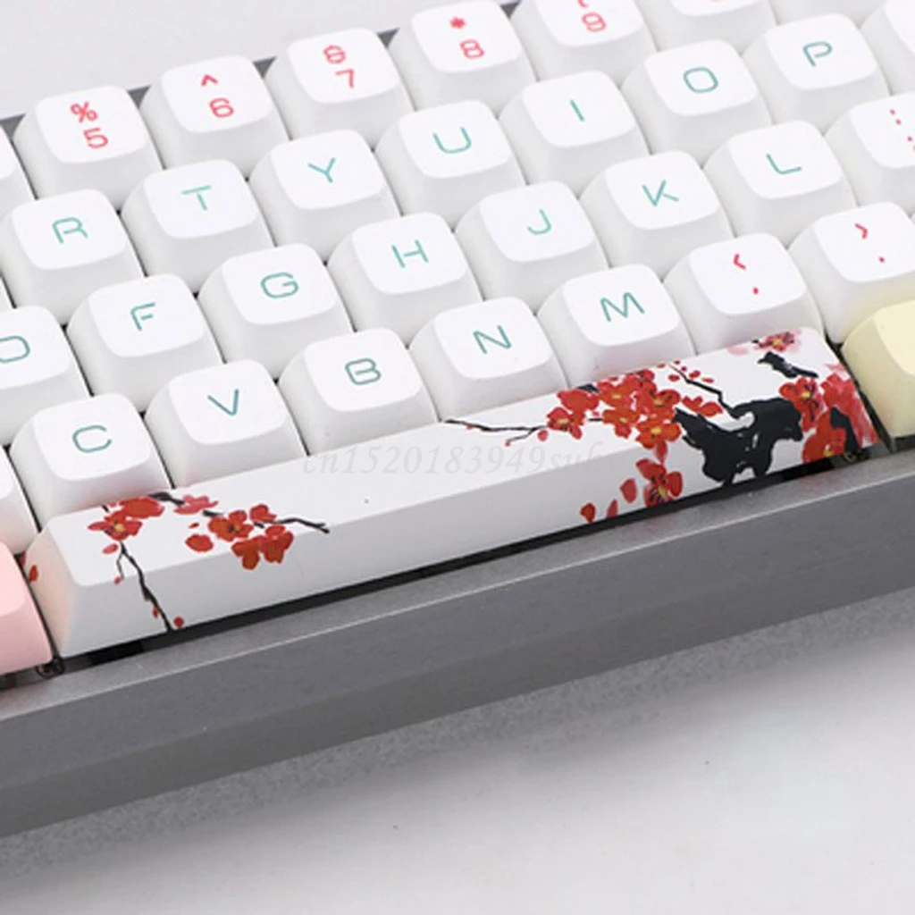 Пробела Keycap PBT пять Сторон краситель-подложка 6.25U Вишневый профиль пробел бар для