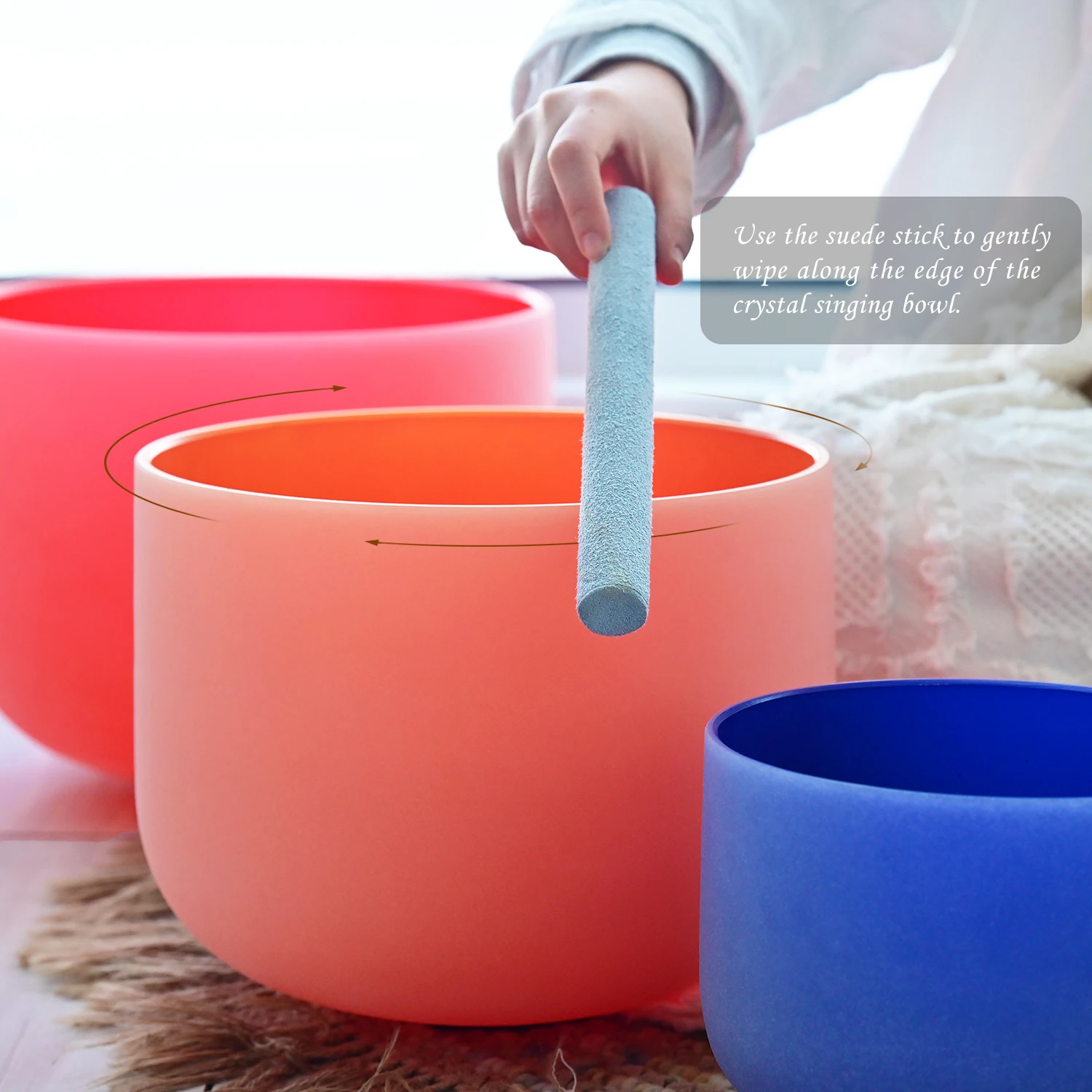 CVNC 8 14 дюймов цветной матовый кварцевый кристалл поющая чаша набор из 7 чакр для