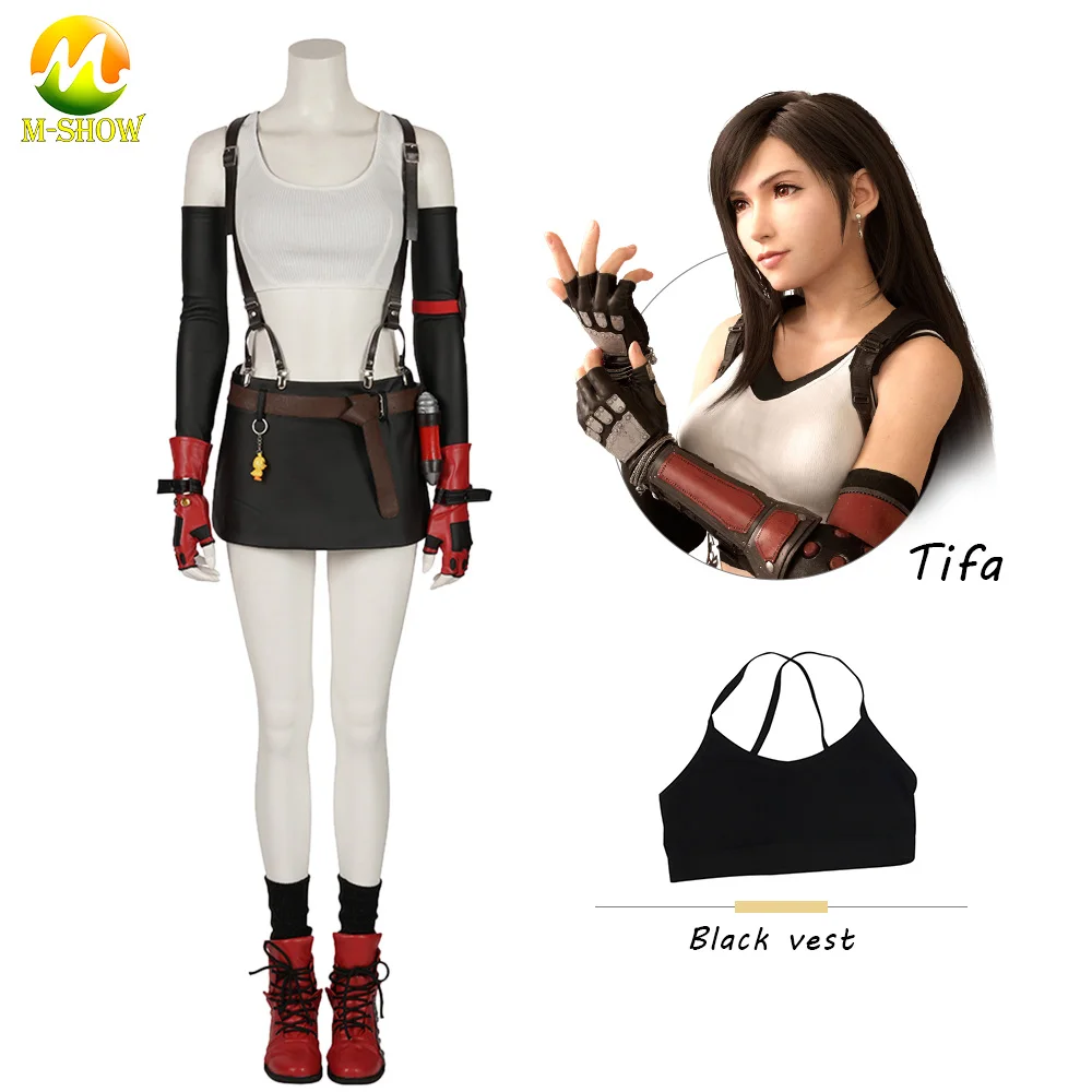 Final Fantasy VII Косплей тифа Локхарт Косплей униформа для женщин и девочек костюмы на Хэллоуин тифа Локхарт Косплей Костюм на заказ