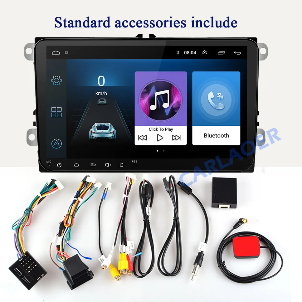 Новинка! " Android автомобильный GPS навигатор 2DIN для Volkswagen SKODA GOLF 5 Golf 6 POLO PASSAT B5 B6 сиденье TIGUAN 2 DIN мультимедийный плеер