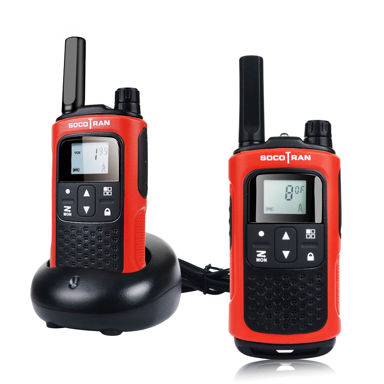 SocoTran PMR 446 License Free Walkie Talkie Scan VOX & Privacy Codes with Rechargeable Battery Ham 2 Way Radio Adults & Kids Use