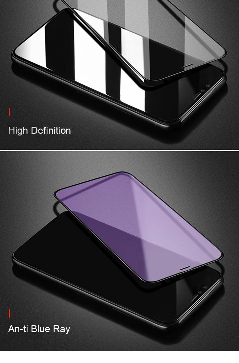 HOCO 0,25 мм Защитное стекло для iPhone X XR 11 Pro Max защита экрана полное покрытие 3D закаленное стекло для iPhone XS Max