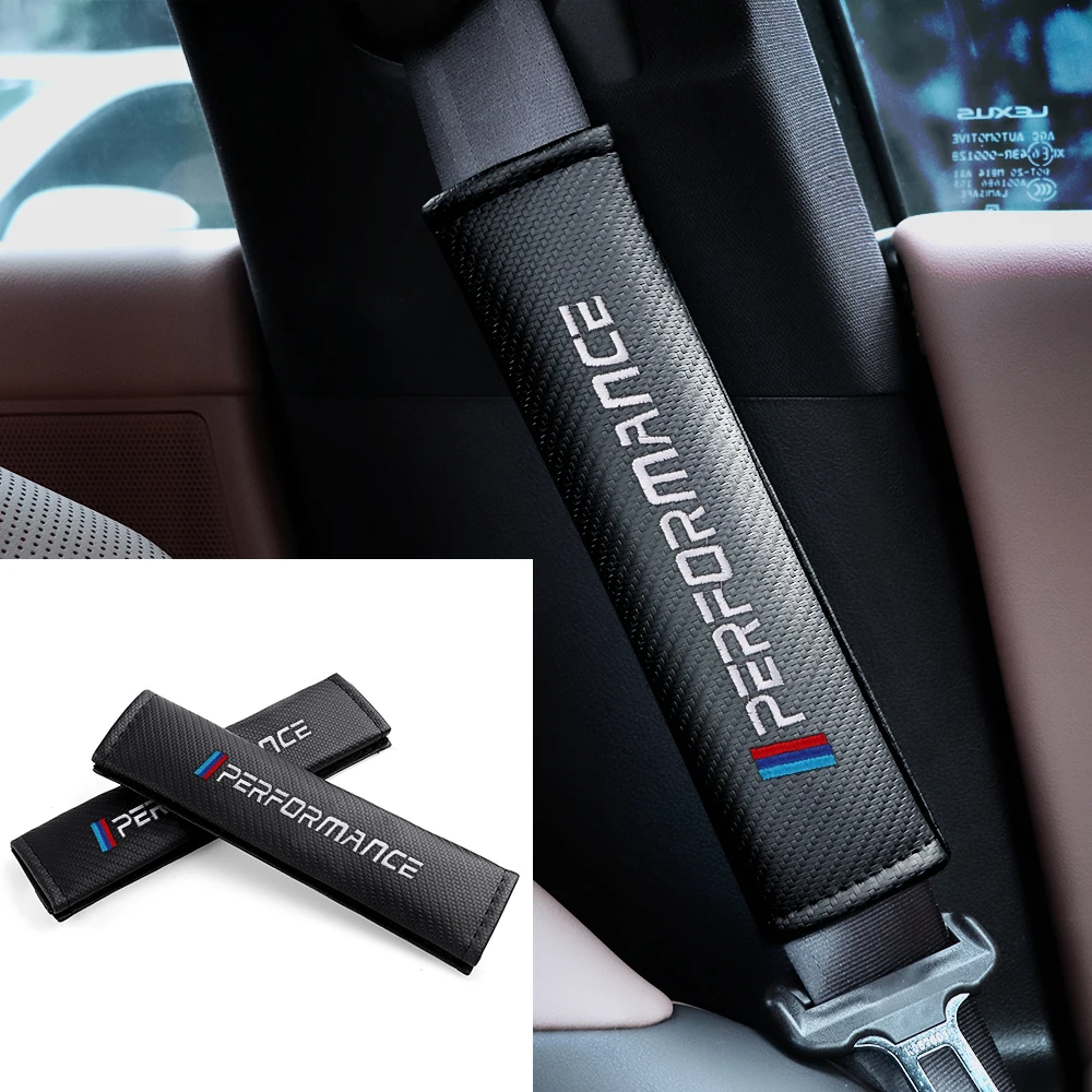 

2pcs Car Seat Belt Pads Seat Shoulder Strap Pad Cushion Cover For BMW E90 E60 F30 F10 F07 F34 X3 X4 X5 X6 M3 M5 Accessories