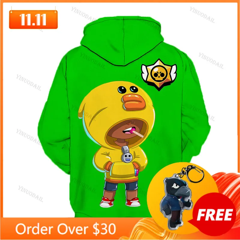 

WEREWOLF LEON Shooter Game 3D Hoodies Men Clothing Harajuku Sweatshirt Children Crow Shoot Kids Thin Leon Child Tops Boys Girls