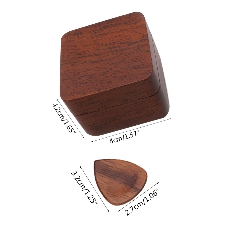 

Guitar Pick Storage Box Wooden Guitar Pick Holder Case Electric Guitar Guitar Ac N58B