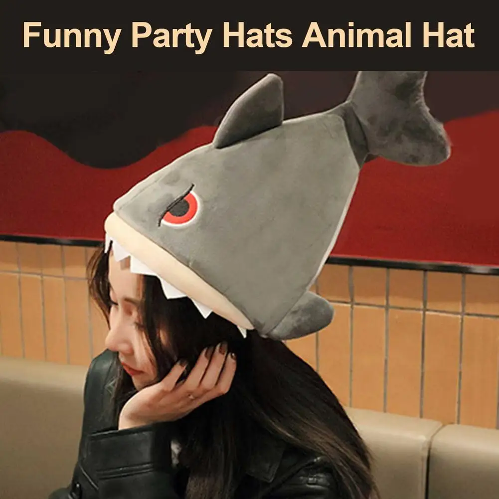 Милая забавная шапка в виде акулы плюшевая игрушка движущаяся и Поющая