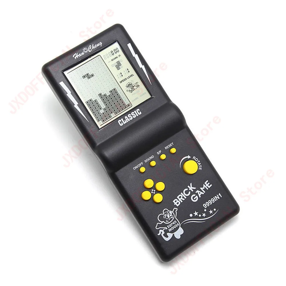 Новый Большой экран тетрис кирпич детская игровая консоль головоломка игрушка