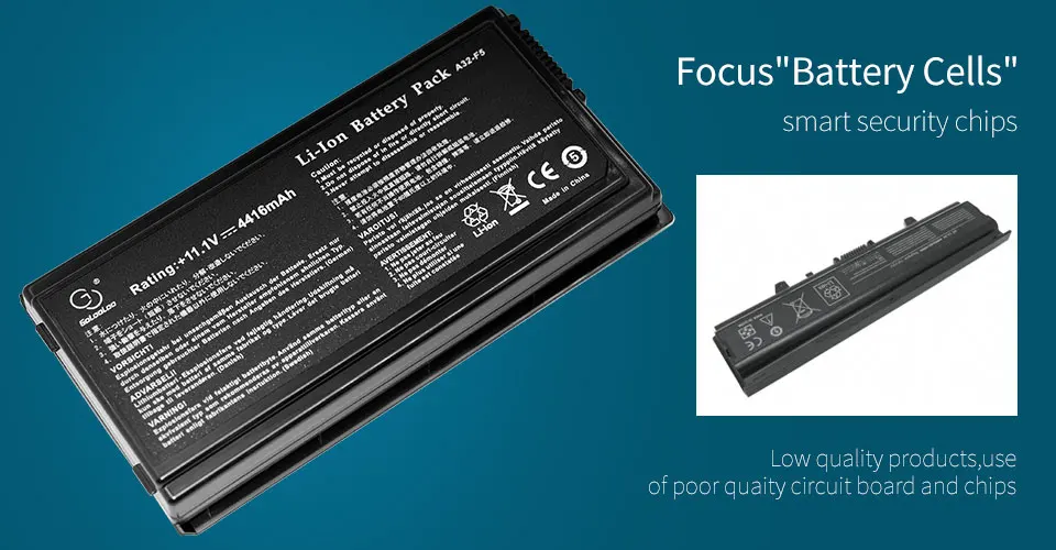 4400 мА/ч, 11,1 В 6 ячеек Аккумулятор для ноутбука ASUS A32-F5 F5 F5GL F5C F5M F5N F5RA F5RI F5SL F5Sr F5V F5VI F5VL X50RL X50SL X50V X59