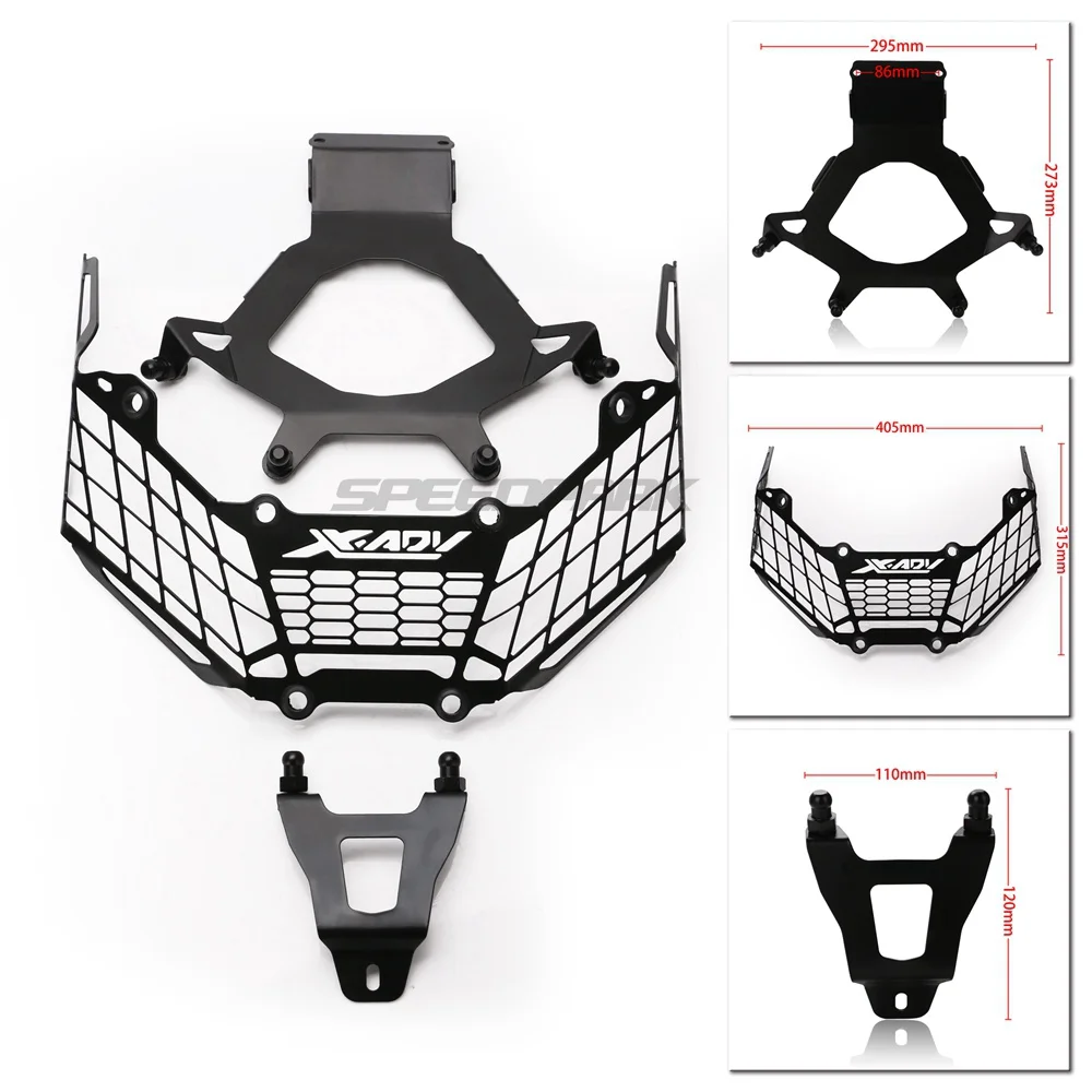 Бесплатная доставка Мотоцикл черный модификации фар решетка гвардии протектор