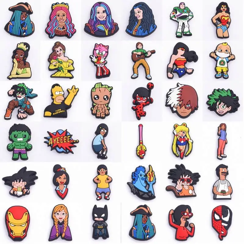 

Lovely Cartoon Movies Shoe Charms Shoes Accessories Ornaments Fit For Croc Charms For Kids Shoes Buckle Gifts