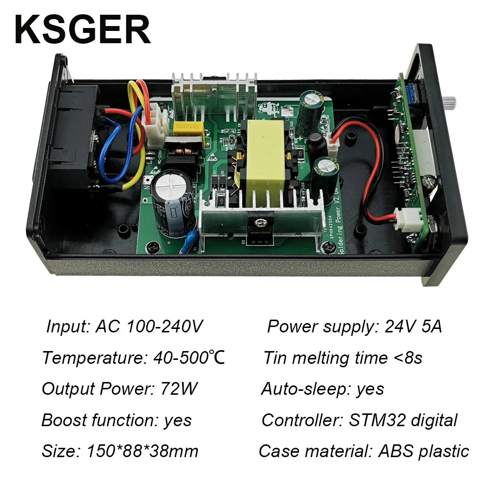 KSGER T12 STM32 цифровая паяльная станция T12 железные наконечники автоматическое повышение температуры сна быстрый нагрев 907 ABS Ручка DIY Инструменты