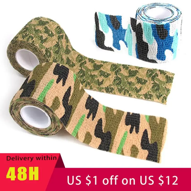 

Waterproof Non-Slip Stealth Tape Multi-functional Camo Tape Non-woven Self-adhesive Camouflage Hunting Paintball Airsoft Rifle