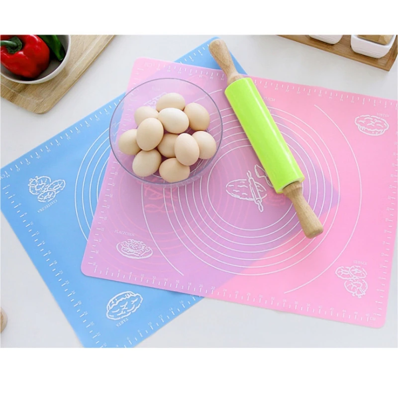 Силиконовый разминающий коврик Norbi со шкалой для пищевых продуктов