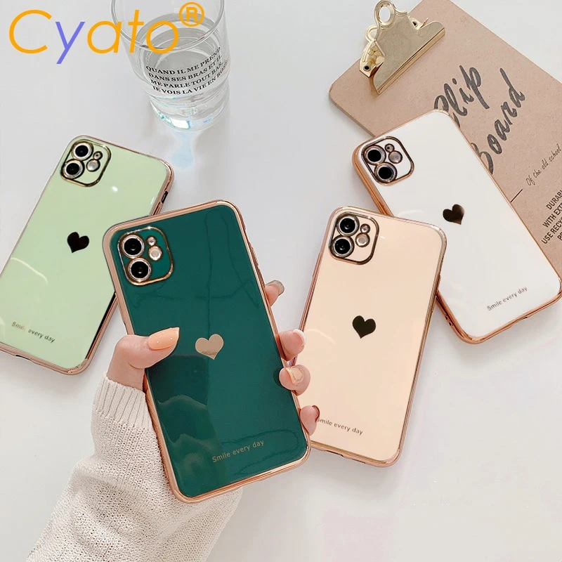 Чехол с гальваническим покрытием для телефона iPhone 12Pro 12 11 Pro Max XR XS X 7 8 Plus