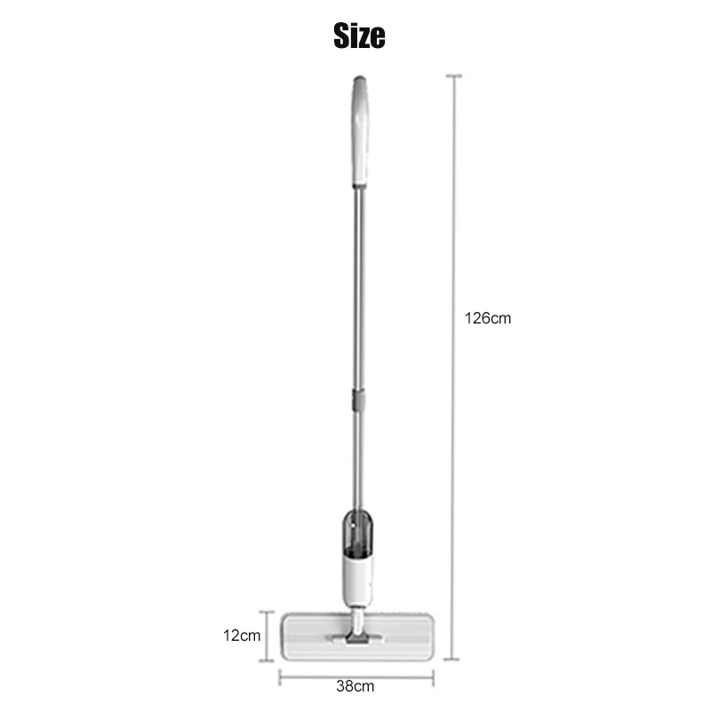 

YOREDE Free Hand Wring Spray Mop For Cleaning Floor Carbon Fiber Floor Mops Household Cleaning Products Bathroom Accessories Set