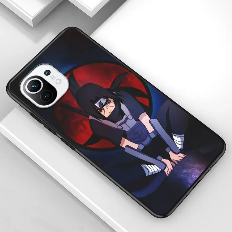 

Dark Naruto Anime for Xiaomi Mi 11 10T Note 10 Ultra 5G 9 9T SE 8 A3 A2 A1 6X Pro Play F1 Lite 5G Black Phone Case